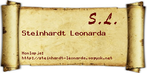 Steinhardt Leonarda névjegykártya